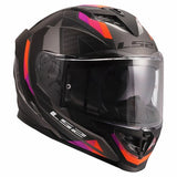 LS2 FF818 STORM III SPORTY CASCO DE MOTO GRIS PÚRPURA
