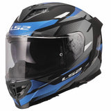 LS2 FF818 STORM III KOMAI CASCO DE MOTO NEGRO AZUL