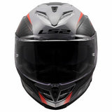LS2 FF818 STORM III DYNAMO CASCO DE MOTO GRIS ROJO