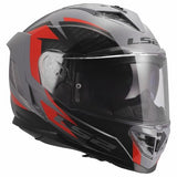 LS2 FF818 STORM III DYNAMO CASCO DE MOTO GRIS ROJO