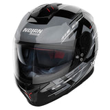 Casco integrale da moto da corsa Nolan N80-8 Meteor N-COM 067 metallo nero