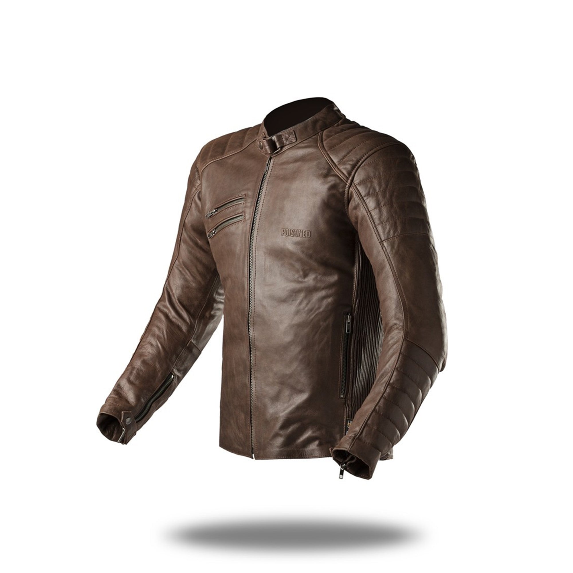 Poisoned - JACKET Piel Oscar Marrón - SECURTEX MOTOR S.L (t/a MaximoMoto)