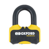 OXFORD - Nemesis 16mm Disc Lock Yellow - SECURTEX MOTOR S.L (t/a MaximoMoto)