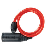 OXFORD - Bumper cable lock Red 6mm x 600mm - SECURTEX MOTOR S.L (t/a MaximoMoto)