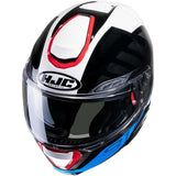 HJC RPHA 91 Refined MC21 Casco Modular de Moto Negro Azul Blanco - CASCO