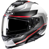 HJC-i71 NIOR MC1SF Casco integral deportivo para moto Racing Blanco mate Negro Rojo