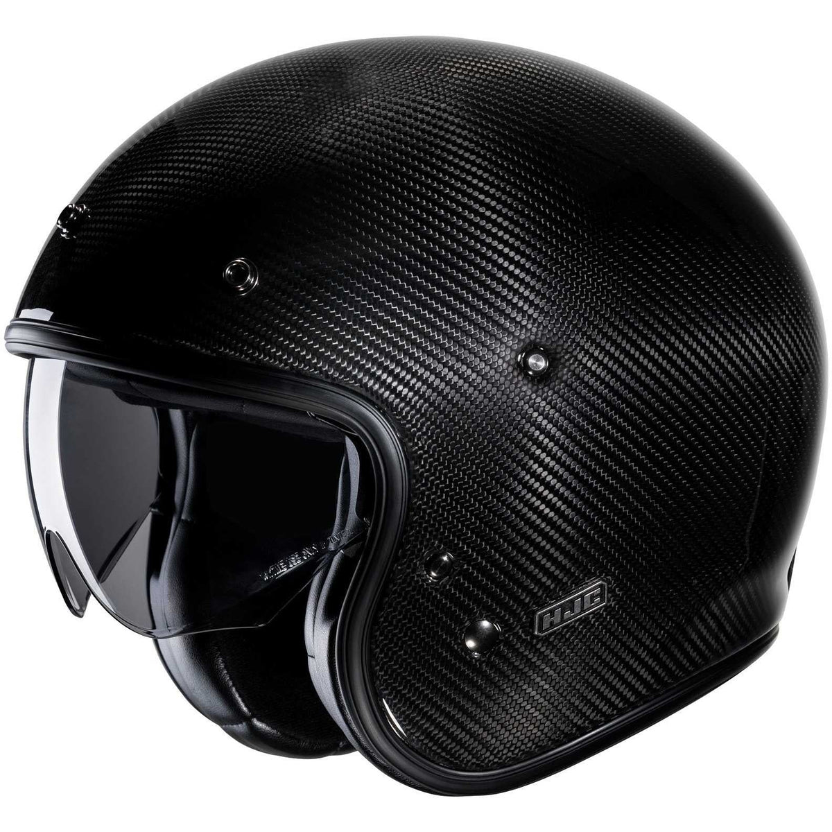 HJC V31 Casco Jet Moto Urbano Negro Carbono