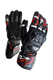 MUGENRACE MOONE SPORT Moto Cuero Guantes Negro Rojo