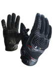 MUGENRACE G-MNR-2484 ABR-G Moto Cortos Guantes Negros
