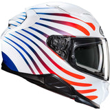  HJC F71 ZEN MC21SF blanco azul rojo Casco de moto turismo deportivo