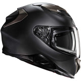 HJC F71 UNI casco de moto integral semiplano negro titanio