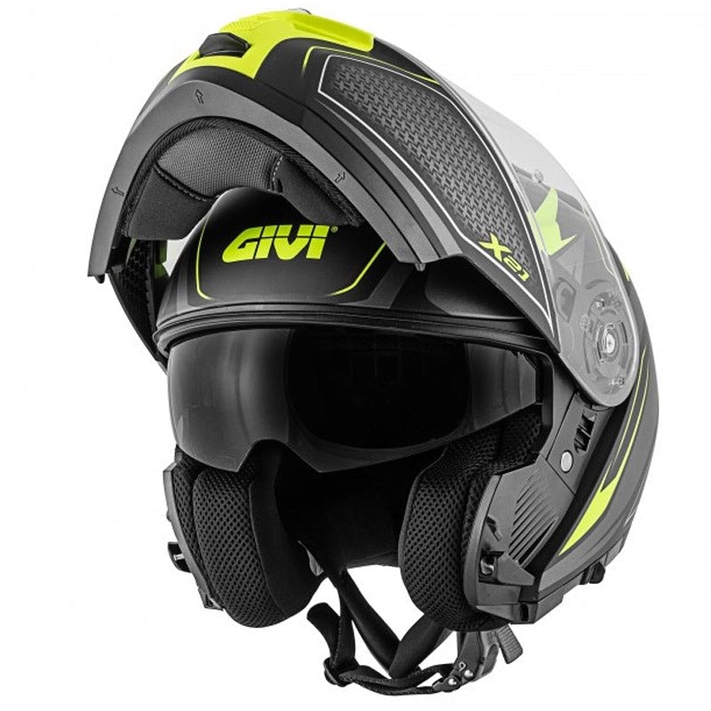 GIVI CASCO MOD X21/CHALLENGER C/PL.D/SHIVER NEGRO-MT/TITANI/YE - SECURTEX MOTOR S.L (t/a MaximoMoto)