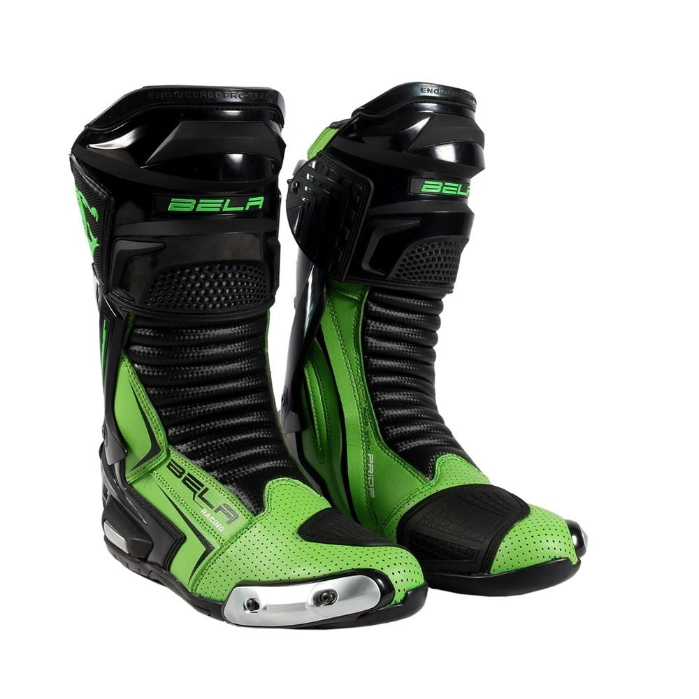 BELA - Botas Piel Speedo 2.0 Negro/Verde - SECURTEX MOTOR S.L (t/a MaximoMoto)