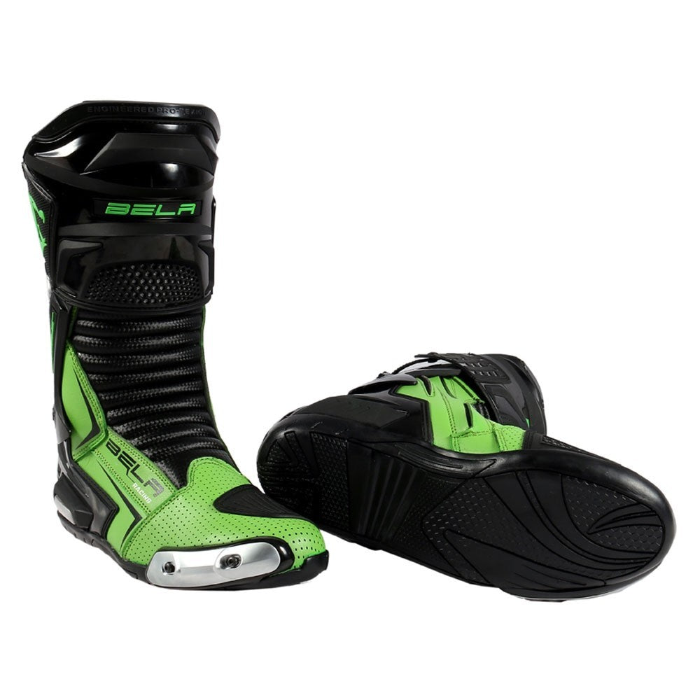 BELA - Botas Piel Speedo 2.0 Negro/Verde - SECURTEX MOTOR S.L (t/a MaximoMoto)