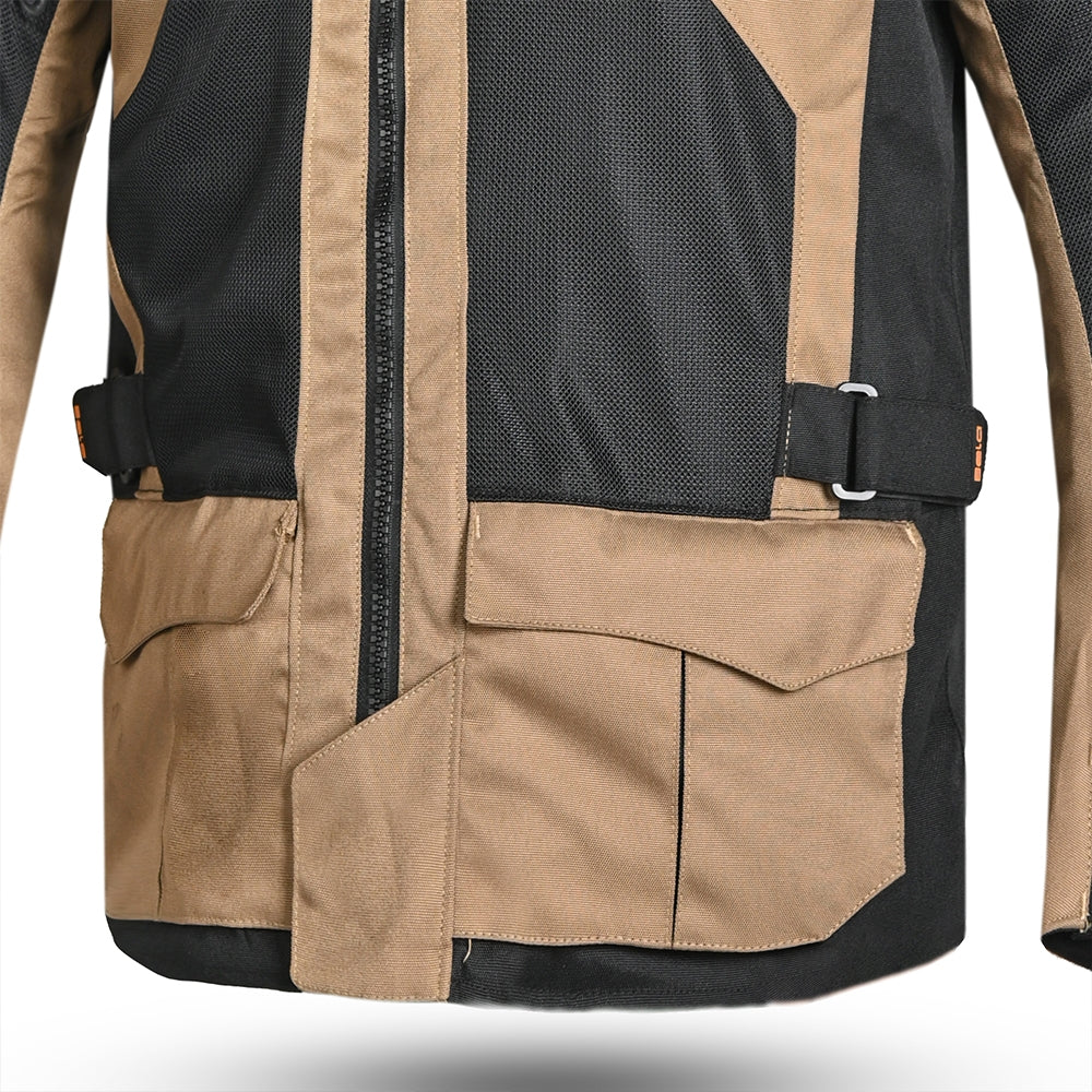 BELA - Chaqueta Textil Onsaker Arena/Negro/Naranja - SECURTEX MOTOR S.L (t/a MaximoMoto)