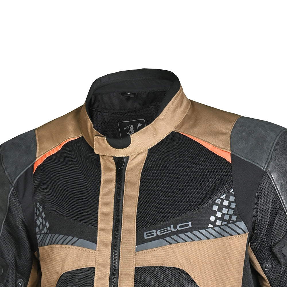 BELA - Chaqueta Textil Onsaker Arena/Negro/Naranja - SECURTEX MOTOR S.L (t/a MaximoMoto)