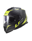 LS2 FF800 STORM NERVE MATT BLACK H-V YELLOW - SECURTEX MOTOR S.L (t/a MaximoMoto)