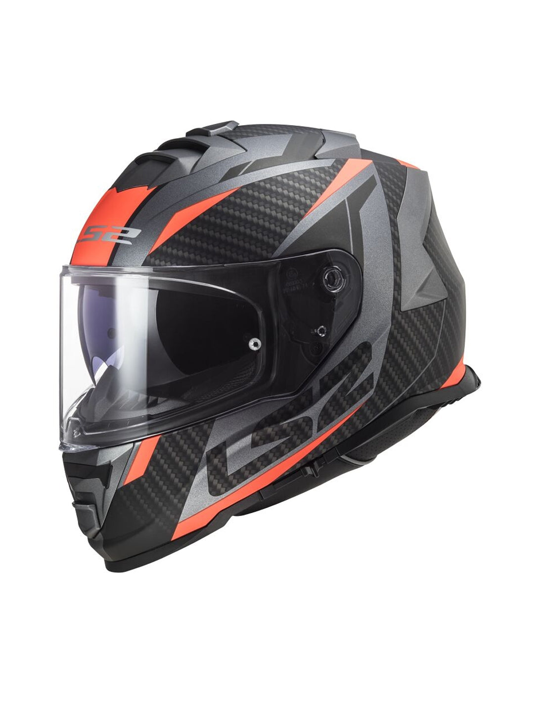 LS2 FF800 STORM RACER MATT TITANIUM FLUO ORANGE - SECURTEX MOTOR S.L (t/a MaximoMoto)