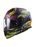 LS2 FF800 STORM POWER MATT BLACK RAINBOW - SECURTEX MOTOR S.L (t/a MaximoMoto)