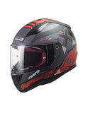 LS2 FF353 RAPID XTREET MATT BLACK RED - SECURTEX MOTOR S.L (t/a MaximoMoto)