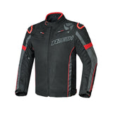 R-TECH Chaqueta Textil Knight Rider (Short) Negro/Antracita/Rojo - CHAQUETA