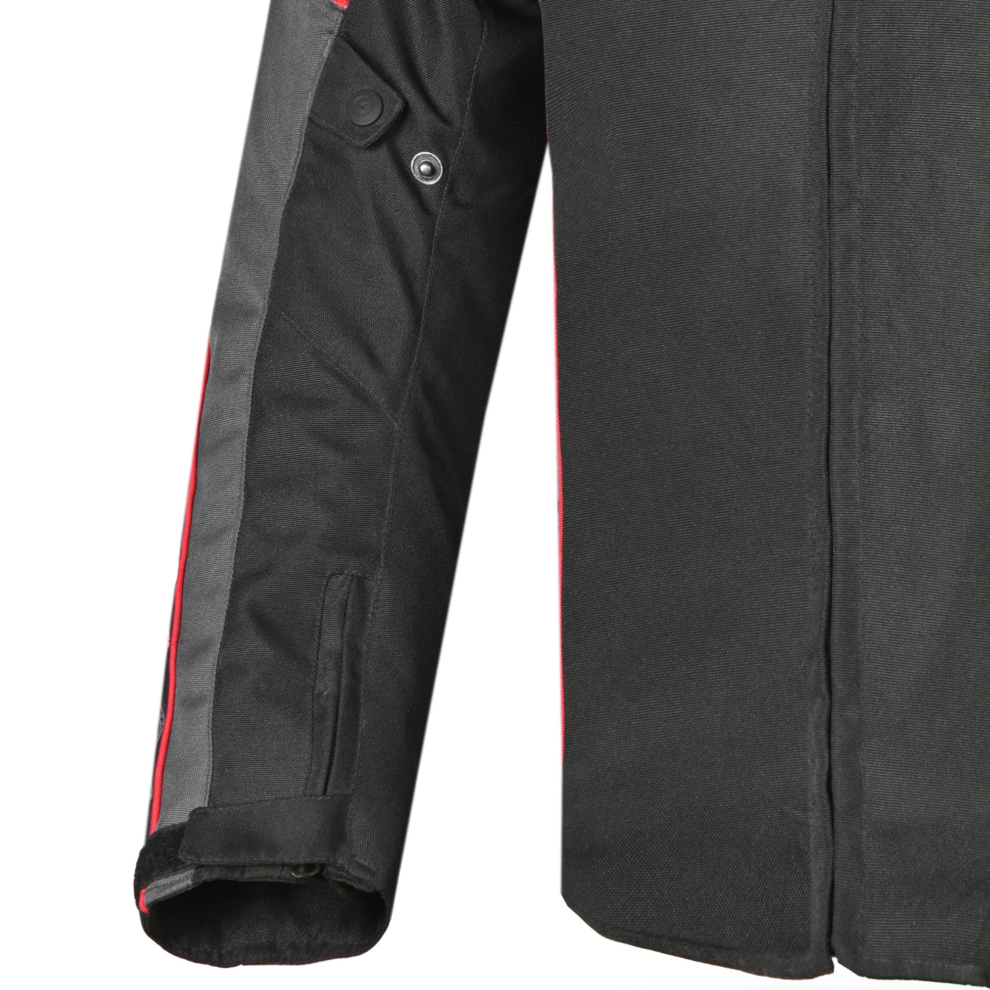 R-TECH Chaqueta Textil Knight Rider (Short) Negro/Antracita/Rojo - CHAQUETA
