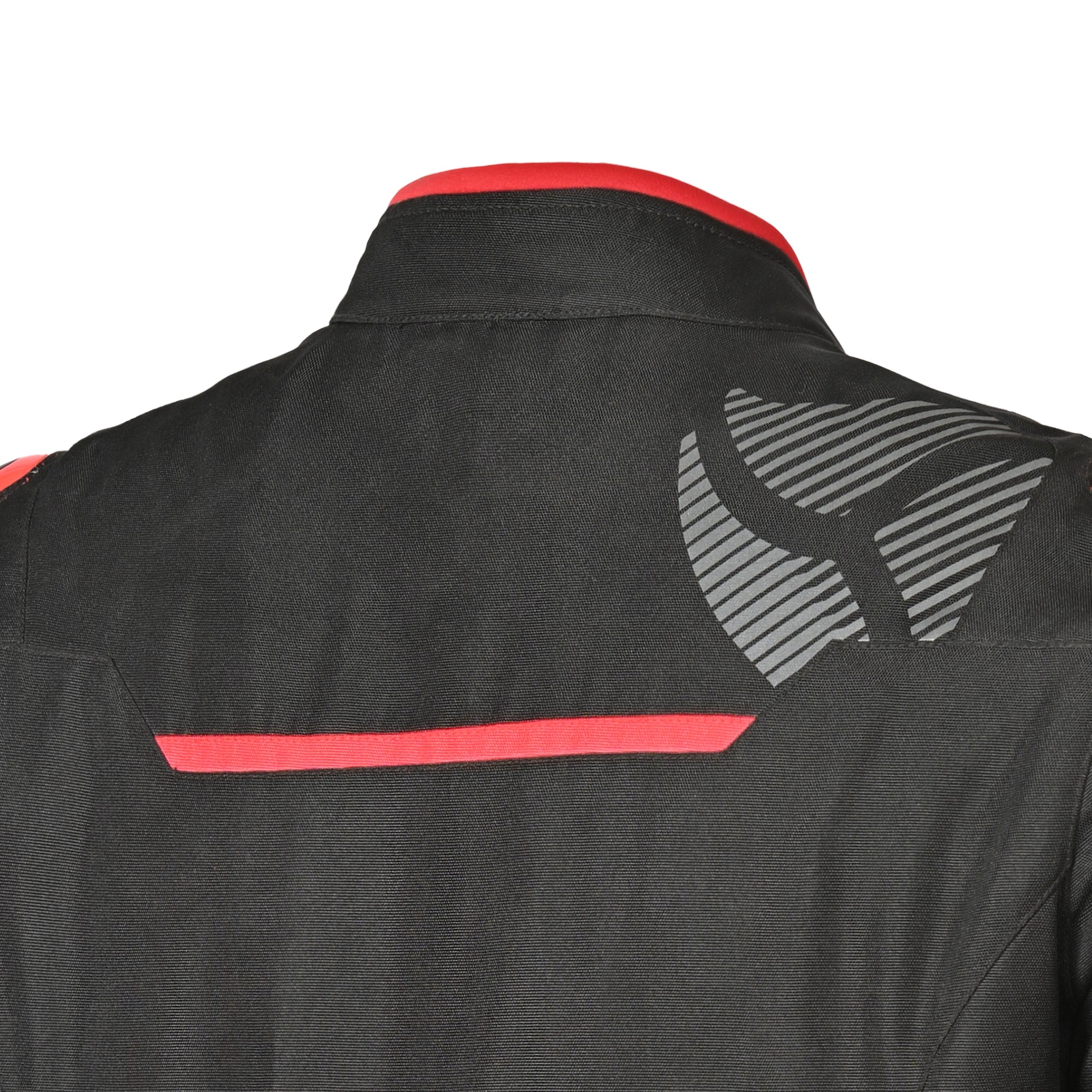 R-TECH Chaqueta Textil Knight Rider (Short) Negro/Antracita/Rojo - CHAQUETA
