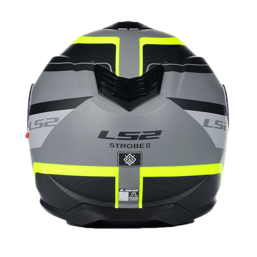 LS2 FF908 STROBE II MONZA M.BLACK H-V YELLOW - SECURTEX MOTOR S.L (t/a MaximoMoto)