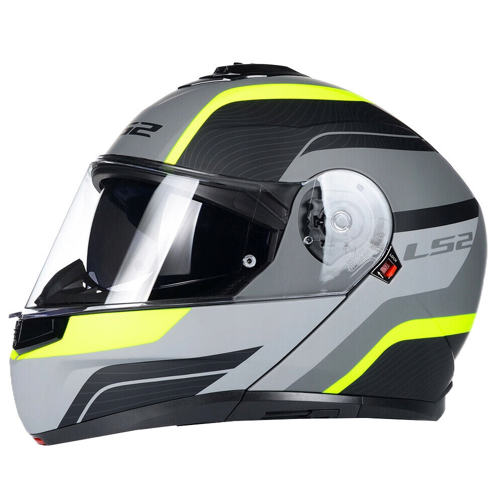 LS2 FF908 STROBE II MONZA M.BLACK H-V YELLOW - SECURTEX MOTOR S.L (t/a MaximoMoto)