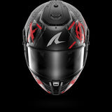 SHARK  SPARTAN RS CARBON SHIEVER Carbon Anthra  Rojo Casco De Moto