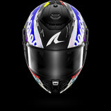 SHARK SPARTAN RS CARBON STREETRUSH Carbon Azul Chromo Casco De Moto