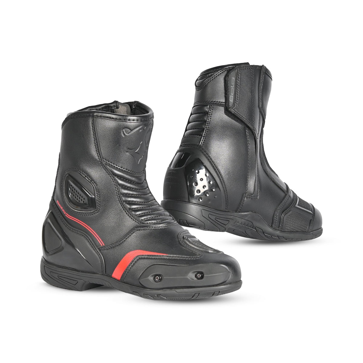 BELA - Botas Piel Faster 2.0 Negro/Rojo - SECURTEX MOTOR S.L (t/a MaximoMoto)
