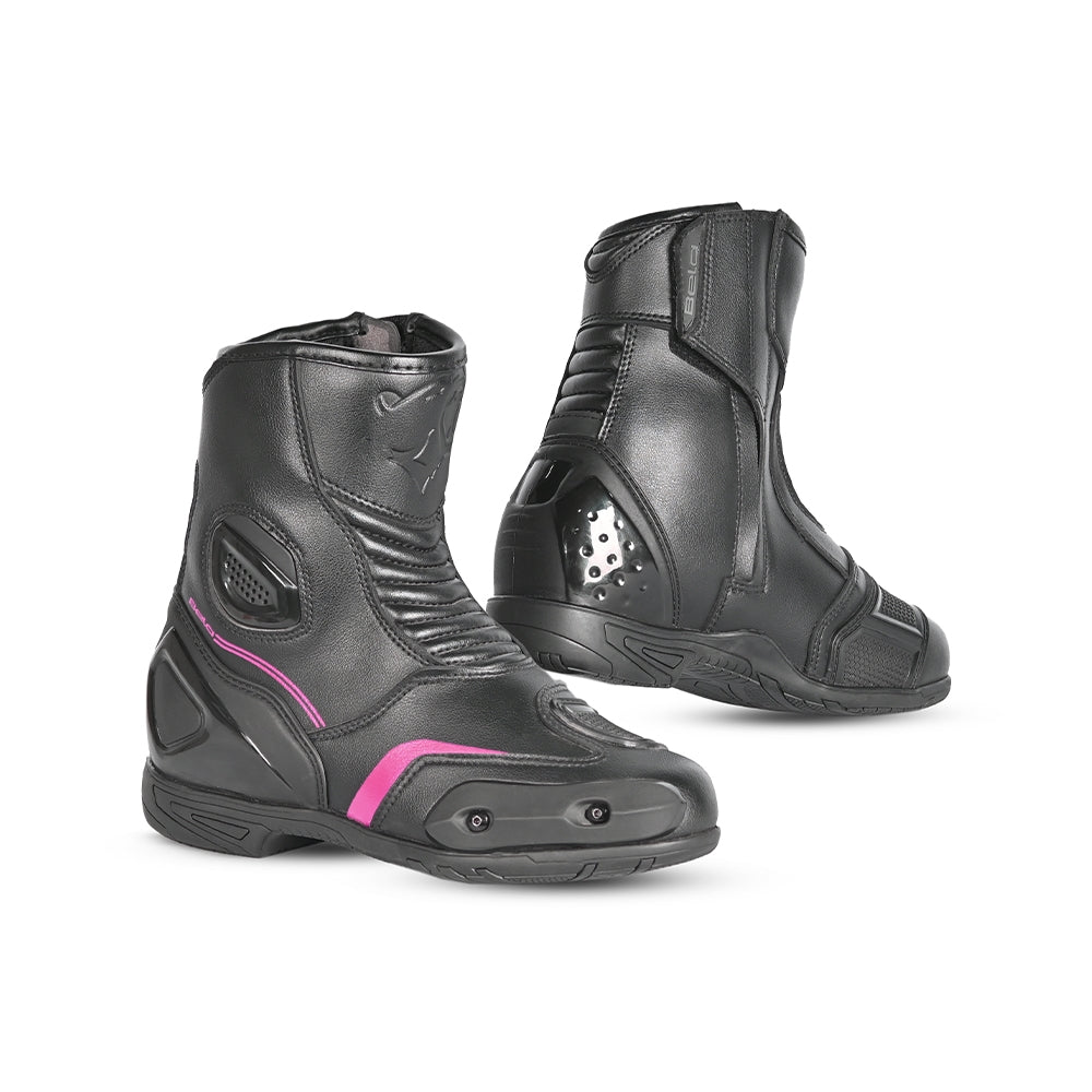 BELA - Botas Piel Faster 2.0 Lady Negro/Rosa - SECURTEX MOTOR S.L (t/a MaximoMoto)