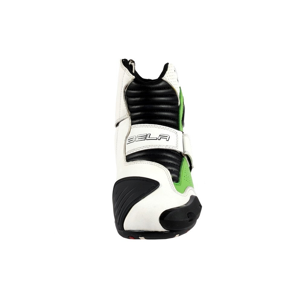 BELA - Botas Piel Faster Blanco/Verde - SECURTEX MOTOR S.L (t/a MaximoMoto)