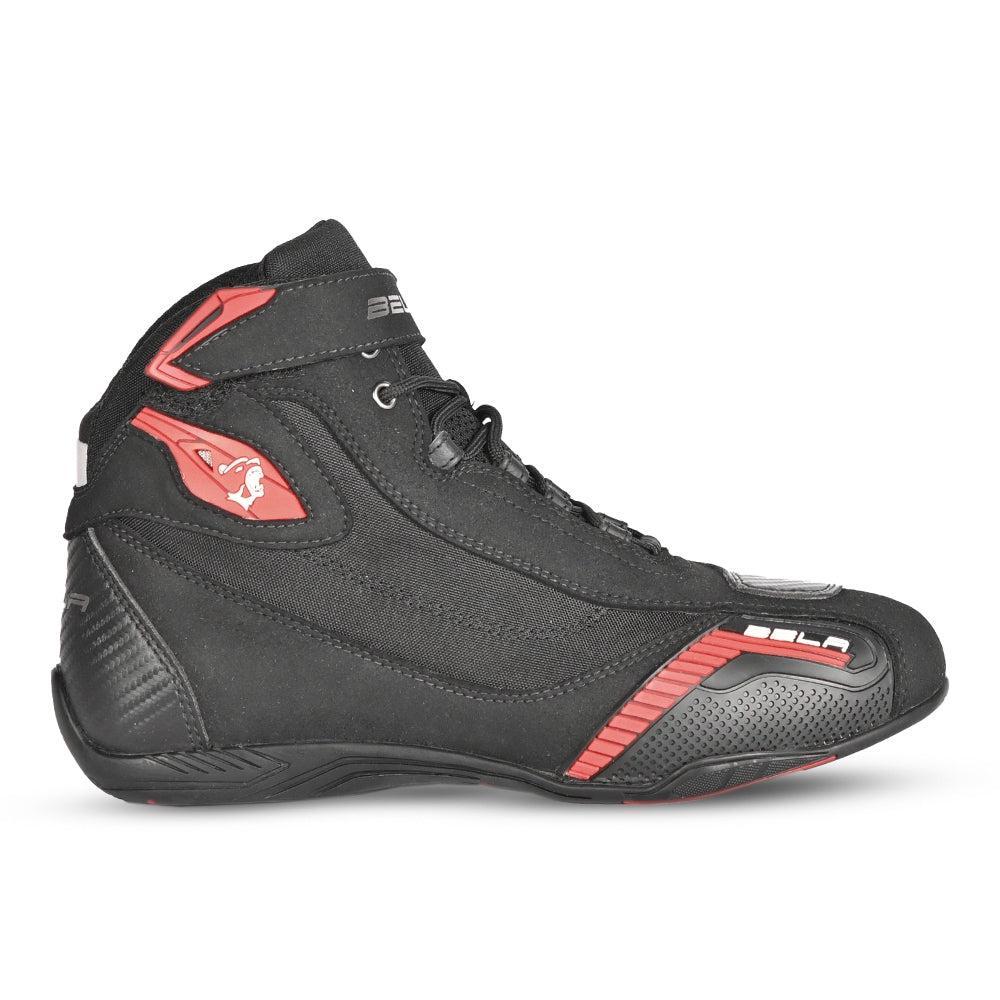 BELA - Botas Piel Kiva Man  Negro/Red - SECURTEX MOTOR S.L (t/a MaximoMoto)
