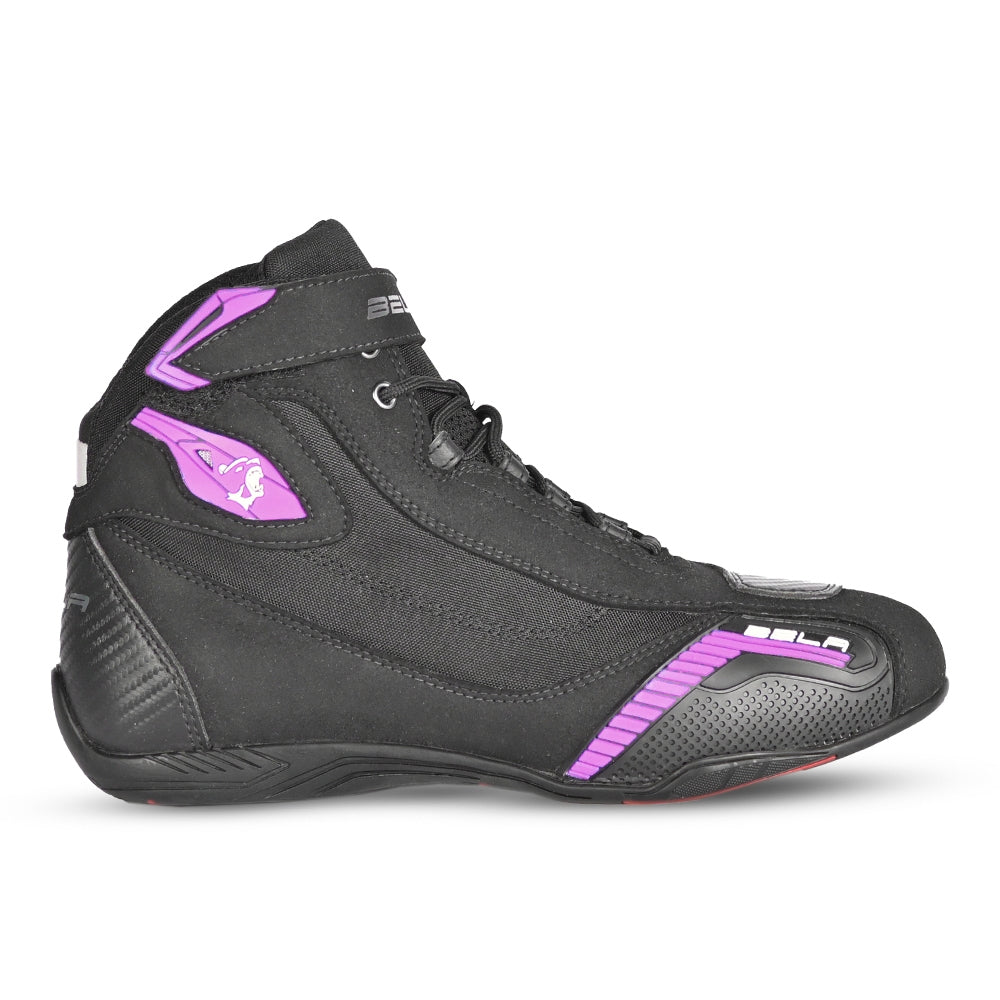 BELA - Botas Piel Kiva Lady Negro/Purpura - SECURTEX MOTOR S.L (t/a MaximoMoto)