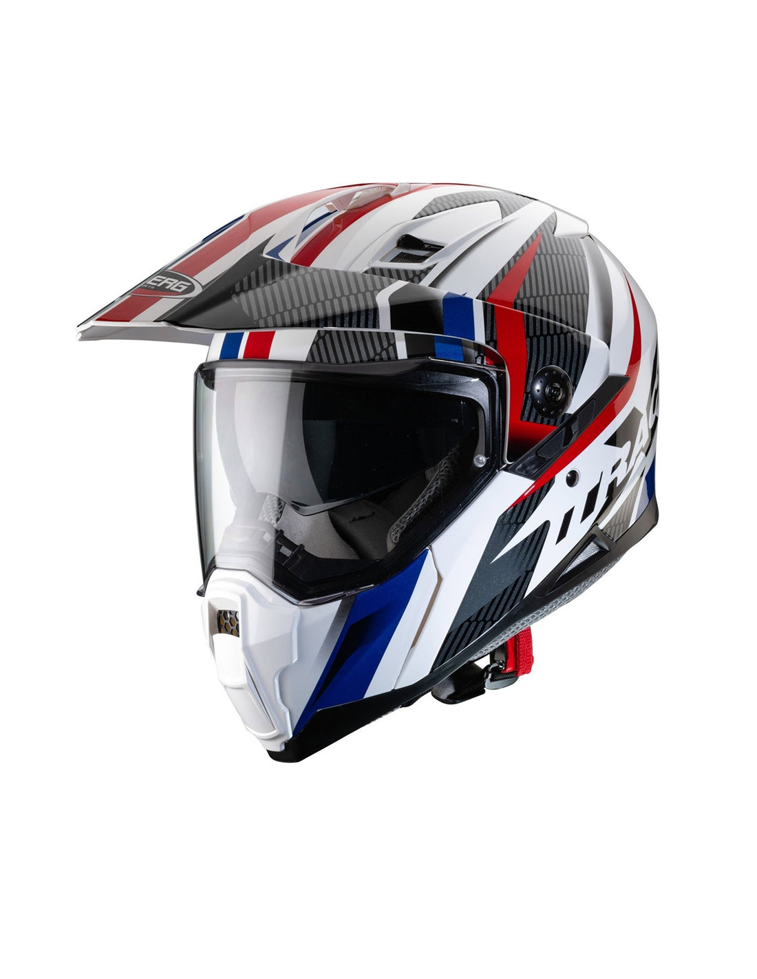CABERG-CASCO XTRACE SAVANA WHITE/RED/BLUE - SECURTEX MOTOR S.L (t/a MaximoMoto)