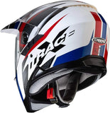 CABERG-CASCO XTRACE SAVANA WHITE/RED/BLUE - SECURTEX MOTOR S.L (t/a MaximoMoto)