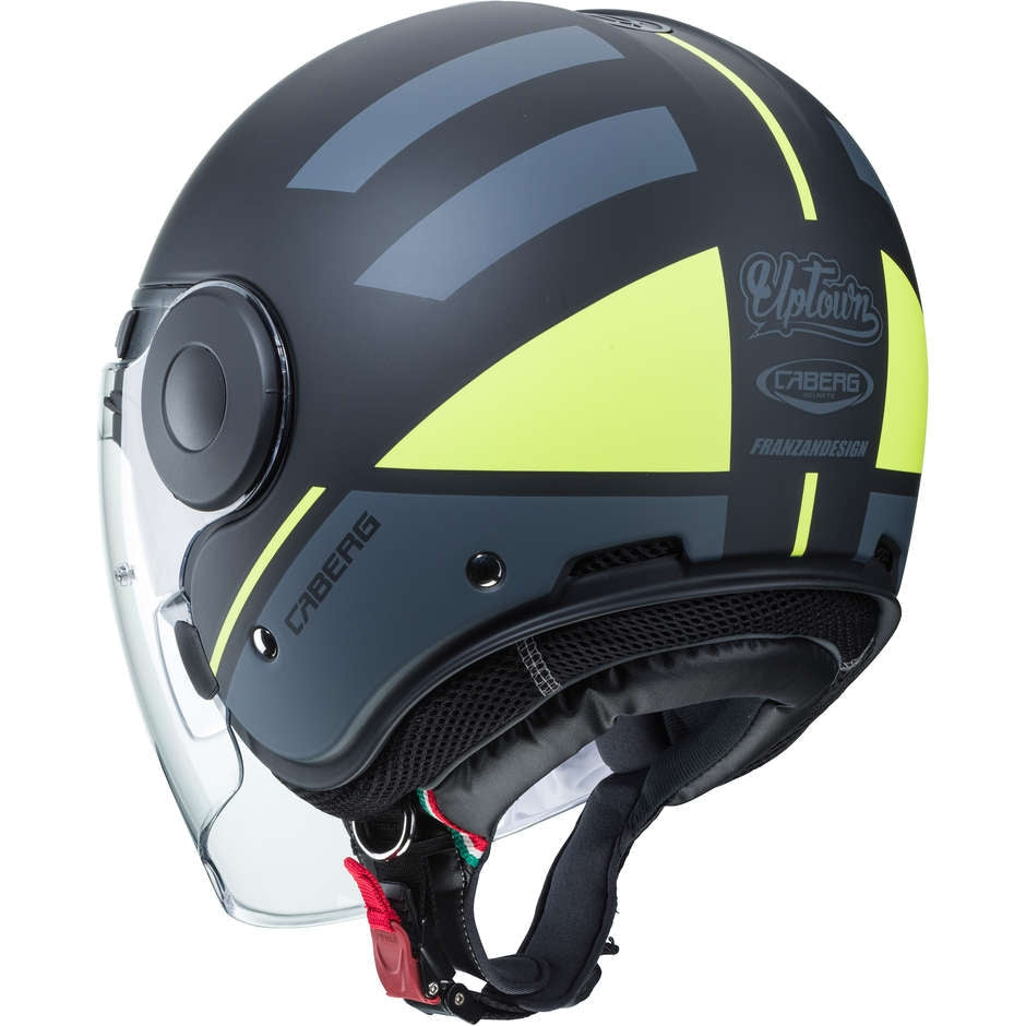 CABERG-CASCO UPTOWN LOFT MATT BLACK/ANTHRA/YELLOW F - SECURTEX MOTOR S.L (t/a MaximoMoto)