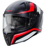 CABERG-CASCO AVALON  BLAST MATT BLACK/WHITE/RED FLUO - SECURTEX MOTOR S.L (t/a MaximoMoto)