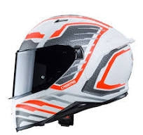 CABERG-CASCO AVALON FORGE MATT WHITE/ORANGE FLUO/ANTHRACITE - SECURTEX MOTOR S.L (t/a MaximoMoto)