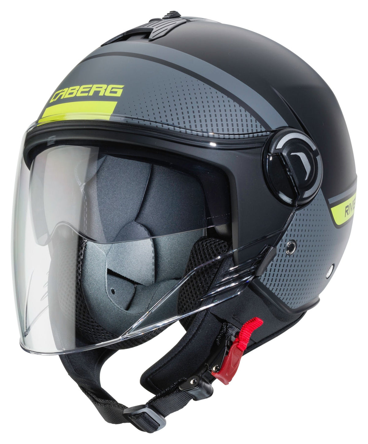 CABERG-CASCO RIVIERA V4 ELITE MATT/BLACK/ANTHRA/YELLOW F - SECURTEX MOTOR S.L (t/a MaximoMoto)