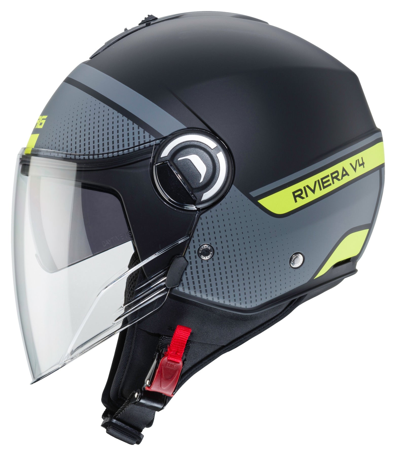 CABERG-CASCO RIVIERA V4 ELITE MATT/BLACK/ANTHRA/YELLOW F - SECURTEX MOTOR S.L (t/a MaximoMoto)