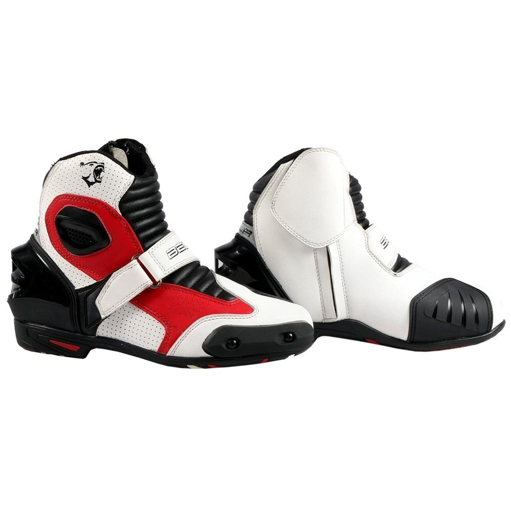BELA - Botas Piel Faster Blanco/Rojo - SECURTEX MOTOR S.L (t/a MaximoMoto)