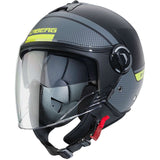 CABERG-CASCO RIVIERA V4 ELITE MATT/BLACK/ANTHRA/ORANGE FL - SECURTEX MOTOR S.L (t/a MaximoMoto)