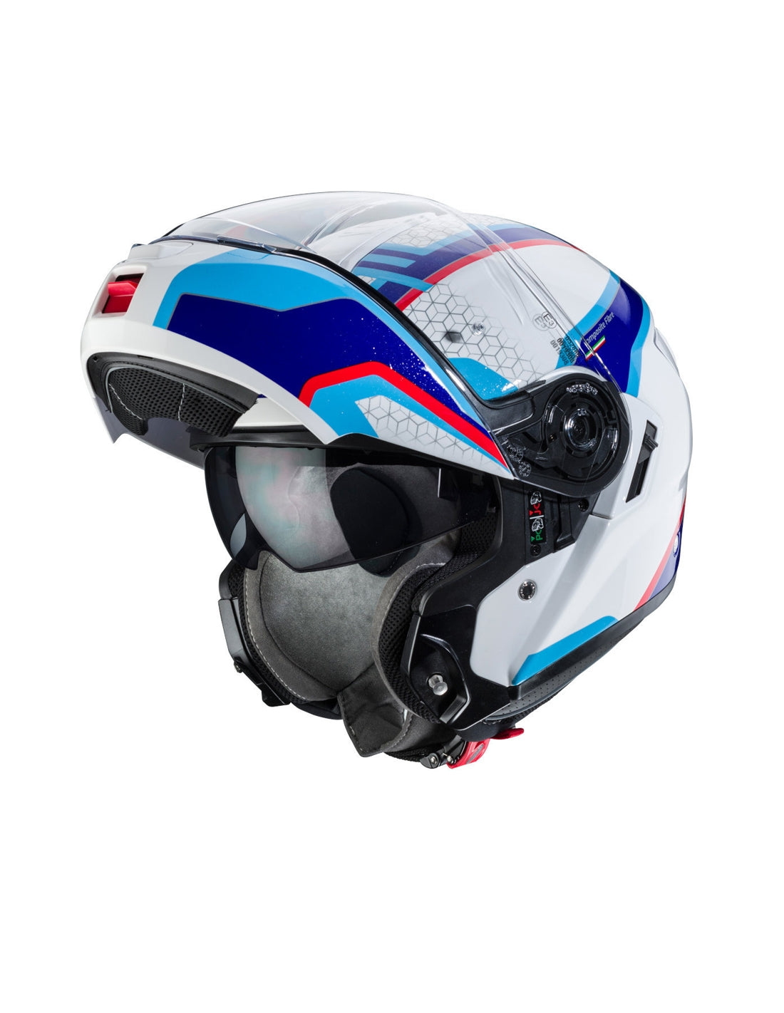CABERG-CASCO LEVO SONAR WHITE/BLUE/LIGHT BLUE/RED - SECURTEX MOTOR S.L (t/a MaximoMoto)