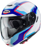 CABERG-CASCO LEVO SONAR WHITE/BLUE/LIGHT BLUE/RED - SECURTEX MOTOR S.L (t/a MaximoMoto)
