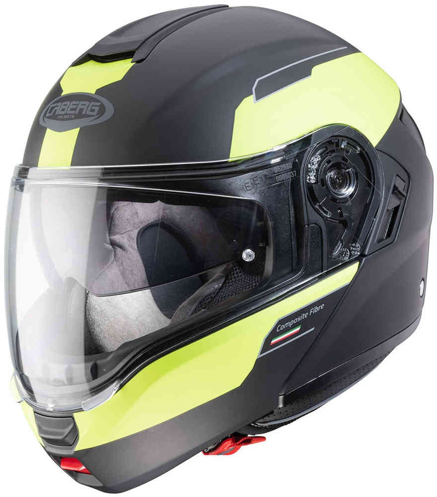 CABERG-CASCO LEVO PROSPECT MATT BLACK/YELLOW FL - SECURTEX MOTOR S.L (t/a MaximoMoto)