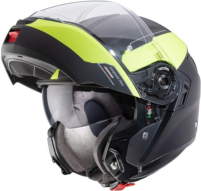 CABERG-CASCO LEVO PROSPECT MATT BLACK/YELLOW FL - SECURTEX MOTOR S.L (t/a MaximoMoto)