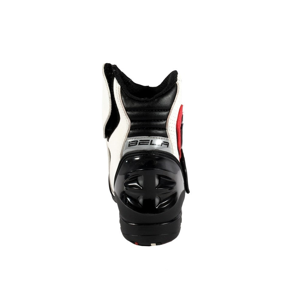 BELA - Botas Piel Faster Blanco/Rojo - SECURTEX MOTOR S.L (t/a MaximoMoto)